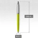 Ручка шариковая Parker JOTTER Originals Lime Green CT BP 15 932_389 - изображение 2