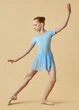 Купальник KLARA, короткий рукав, спідниця-сітка на 90%бавовна, 10%еластан, блакитний, 128см - изображение 3