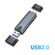 Картрідер USB 2,0/3,0 з підтримкоюType C, SD, Micro SD, TF, OTG - изображение 4