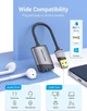 Звуковая карта Vention USB External Sound Card 0.15m Metal Type Grey (CDKHB) - изображение 3