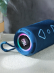 Портативная беспроводная Bluetooth-колонка TG-656 FM-радио/USB/TF с ремешком 8W Blue - изображение 5