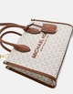 Cумка женская Michael Kors Mirella Small Logo Brown White MK5922418bl - изображение 4