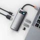 USB-хаб Baseus Metal Gleam Series 5-in-1 Type-C gray - изображение 5