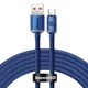 Кабель Baseus Crystal Shine Series Fast Charging Type-C 100W (2m) blue - изображение 1