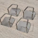 Держатели для кухонной губки-мочалки в раковину Haowa Sponge Holder (3M) 4шт Серебристые - изображение 2