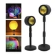 Проекційна різнокольорова RGB лампа Sunset Lamp з ефектом заходу сонця з пультом світильник від USB ЮСБ - зображення 2
