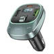 Автомобильный FM ФМ модулятор трансмиттер HOCO E76 2USB RGB подсветка и Type-C PD45W QC3.0 48W AW-49321 - изображение 1
