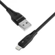 Кабель Proove Soft Silicone USB to Lightning 2.4A (1m) black - зображення 7