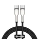 Кабель Baseus Cafule Metal Type-C to Type-C 100W (1m) black - изображение 1