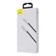 Кабель Baseus Cafule Metal Type-C to Type-C 100W (1m) white CATJK-C02 - изображение 5