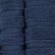 Рушник махровий Oslo, Bulgaria tex, MicroCotton, одноколірні, жаккардовое, з бордюром, денім, розмір 50x90 cm - зображення 3