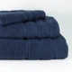Рушник махровий Oslo, Bulgaria tex, MicroCotton, одноколірні, жаккардовое, з бордюром, денім, розмір 50x90 cm - зображення 4
