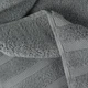 Рушник махровий Oslo, Bulgaria tex, MicroCotton, однокольоровий, жаккардовий, з бордюром, сіре, розмір 50x90 cm - зображення 4