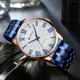 Наручний годинник Curren 8422 Blue-Gold-White - изображение 4