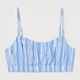 Топ женский H&M 9910073arl L Бело-голубой (PS2030000283118) - изображение 1