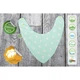 Слюнявчик Еко Пупс Eco Cotton бандана 21x30 (ментол, зірочки) (BEC-011) - зображення 6