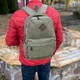 Рюкзак брезентовый хаки универсальный портфель - изображение 1