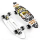 Пенни-борд Penny Best Board LED SKELETON с ручкой колеса PU светится Black/White (45455326) (С 32040/01) - изображение 2