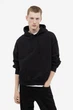 Худі оверсайз преміум якості H&M S чорний 1035203008 - изображение 1