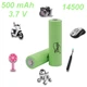 Акумулятор HONGLI 14500 Li-Ion 3.7V 500mAh - изображение 1