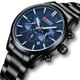 Мужские часы Curren 8446 Black-Blue - изображение 2
