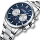 Мужские часы Curren 8446 Silver-Blue - изображение 2