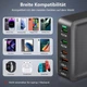 Зарядний пристрій DOODBI 100 Вт USB C, 5-портовий (3 USB-C + 2 USB-A)(чорний) - зображення 6