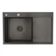 Кухонна мийка GAPPO GS7850-6L 780x500 мм, поверхня PVD чорна з кошиком і крилом, права - зображення 5