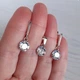 Набір прикрас Hand Made з кристалами Swarovski відтінку білого шампанського (набір без ланцюжка) - зображення 2