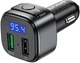 Автомобильный FM модулятор Hoco E67 18Wmax (QC3.0 + 2 USB + BT5.0) Black (34575) - изображение 3