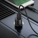 Автомобильное зарядное устройство Borofone BZ19A 18W QC3.0 порт USB + кабель USB-TypeC 1m Black (34578) - изображение 4