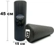 Массажный ролик-валик для МФР и йоги EasyFit Foam Roller 45 см роллер-массажер для спины, ног, рук и шеи EF-2030-BK Черный (56002065) - изображение 2