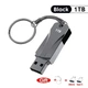 Флеш накопитель-память Mi в металлическом корпусе USB3.0 + переходники TYPE-C+Micro USB 1TB 382 Black - изображение 1