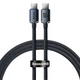 Кабель Baseus Crystal Shine Series Fast Charging Type-C to Type-C 100W (1.2m) black - изображение 1