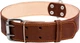 Ошейник Collar двойной (ширина 45 мм, длина 56-68 см) Коричневый (03596Collar) - изображение 1