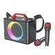 Портативна акустика з караоке Hoco BS57 Jenny Dual Mic Wireless Karaoke black 492400001 - зображення 1
