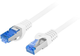 Patchcord Lanberg FTP Cat 6 1.5 m White (5901969436273) - obraz 1