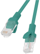 Патч-корд Lanberg UTP Cat 6 2 м Green (5901969409215) - зображення 2