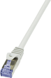 Патч-корд LogiLink Cat 6a S/FTP 0.5 м White (4052792020052) - зображення 1