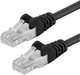 Patchcord LogiLink Cat 6a S/FTP PUR 7.5 m Black (4052792049817) - obraz 1