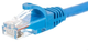 Патч-корд Netrack Cat 6 UTP 1 м Blue (5908268776345) - зображення 1