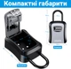 Подвесной металлический мини сейф для ключей uSafe KS-05, с крючком и паролем, Серый - изображение 5