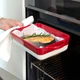 Форма для запекания МВМ MY HOME Бело-красная 300х185х60 мм (KP-44 L WHITE/RED) - изображение 3