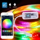 Светодиодная LED лента RGB+W 5050 с Wi-Fi контроллером и пультом 5 метров управление с телефона. Разноцветная с белим светом - изображение 1