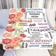 Плед 3D со своими пожеланиями "Ботаническое Облако Цветочный плед с нежными пожеланиями" 11550 135х160 см - изображение 1