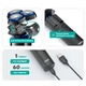 Бритва аккумуляторная роторная с плавающими головками и зарядкой от USB сухое и влажное бритье VGR V-325 - изображение 2