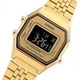 Модные Женские наручные часы CASIO LA680WGA-9B Желтое золото\черный экран - изображение 5