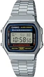 Наручные часы со светодиодной подсветкой CASIO A168WA-1W Серебро - изображение 1