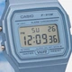 Женские наручные практичные часы CASIO F-91WS-2 Голубой\прозрачный - изображение 10