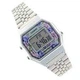 Женские наручные часы CASIO LA680WA-2C Серебро\цветы со светодиодной подсветкой (001) - изображение 9